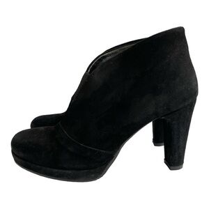 Cordani Womens Noble Black Suede Booties Size 8.5